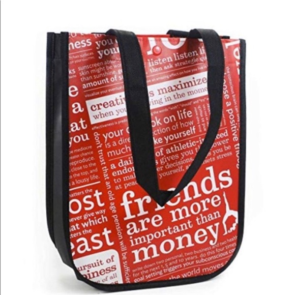 lululemon bag print lululemon Red with Graphic Print Small Reusable Tote Carryall Gym Bag